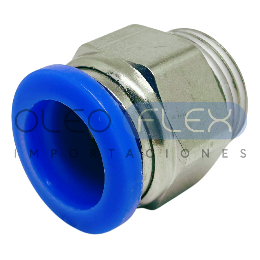 CONECTOR TUBO 6 MM X 1/2 NPT RECTO