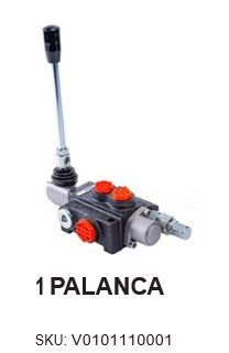 VALVULA DIRECCIONAL MANUAL BLOCK DE 1 PALANCAS 40 LPM PT 5-8 MB AB 1-2 MB 250BAR 4V-3P MOD. P40-1-O